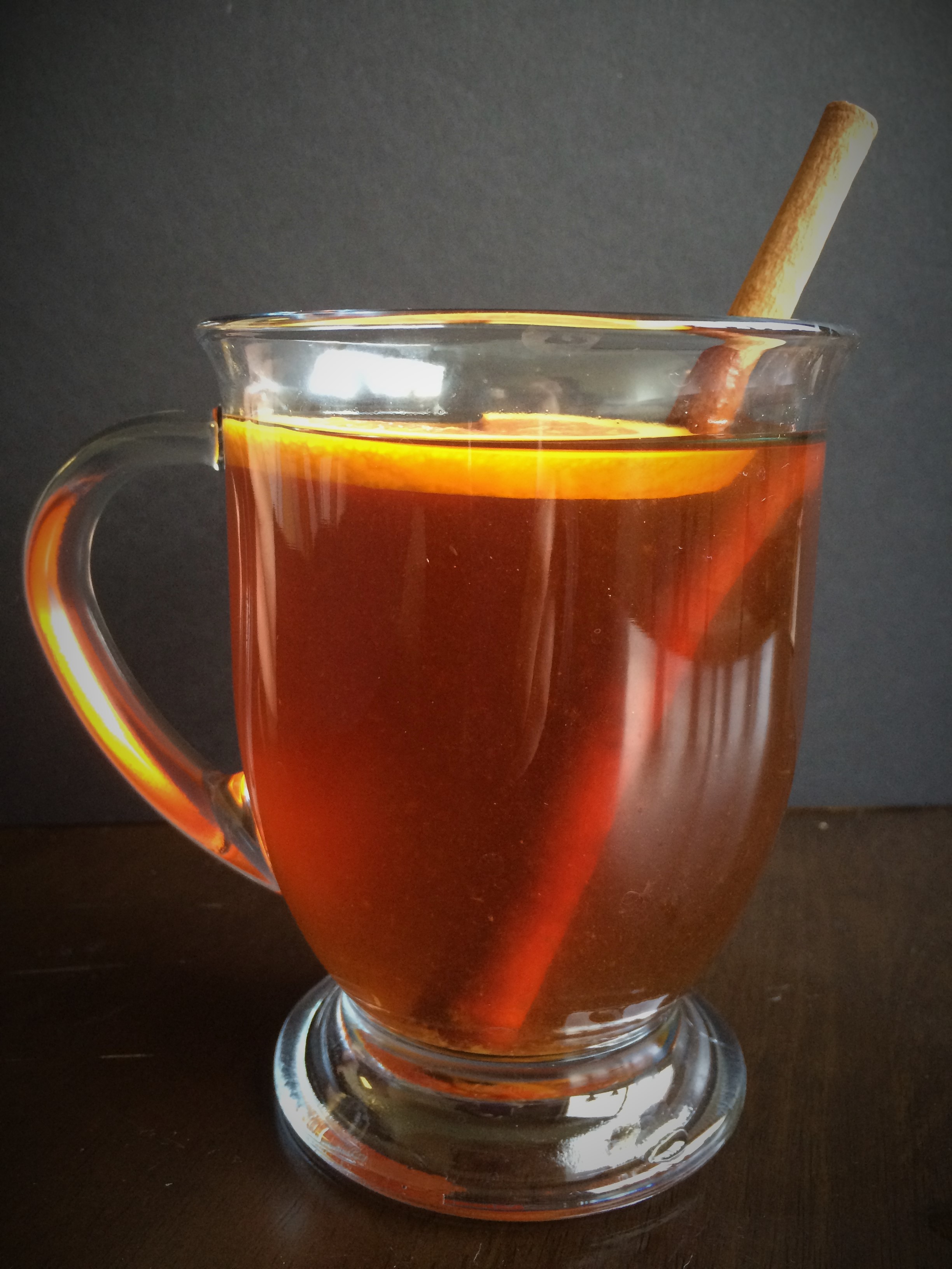 Orange Spiced Rum Hot Tea Toddy * Once in a Blue Spoon