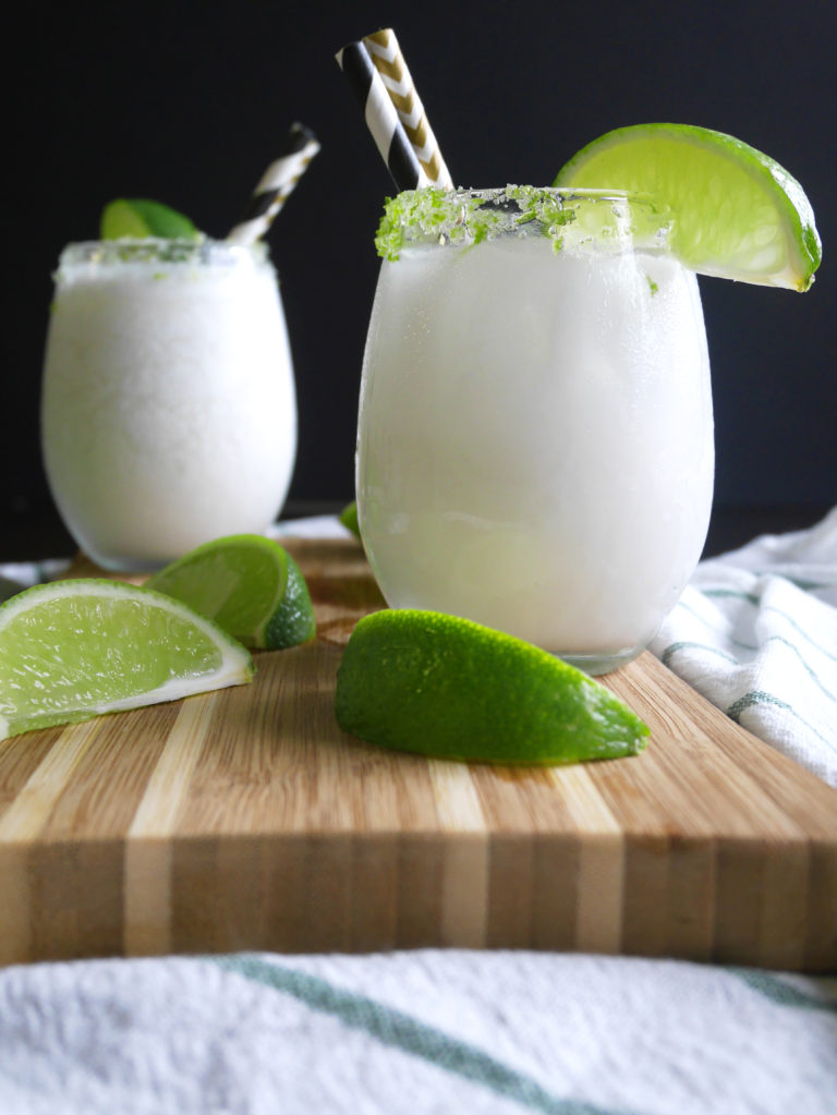 Coconut Lime Margaritas Once In A Blue Spoon