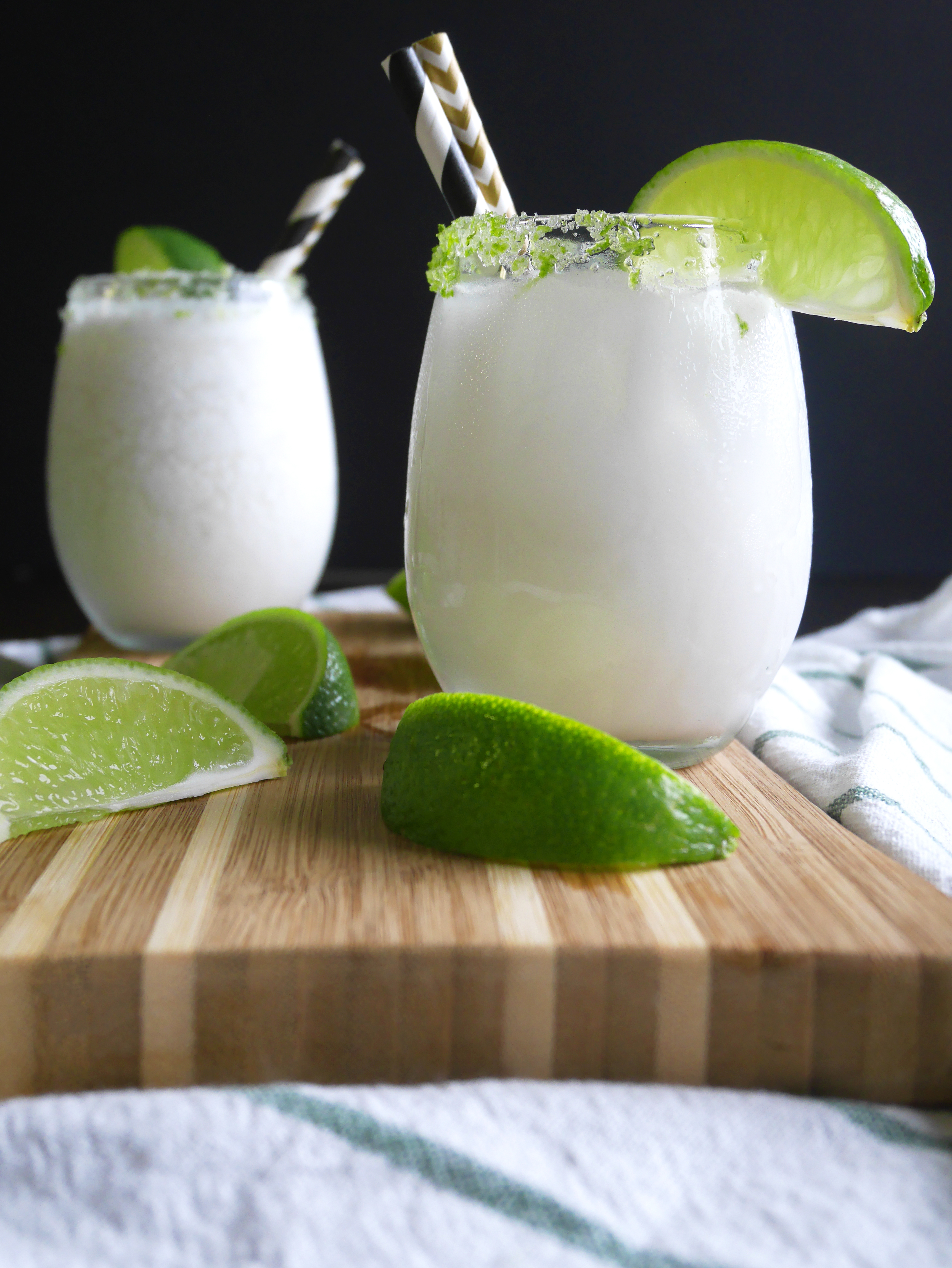 Coconut Lime Margaritas * Once in a Blue Spoon