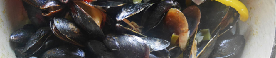 Coconut Curry Mussels * Once In A Blue Spoon