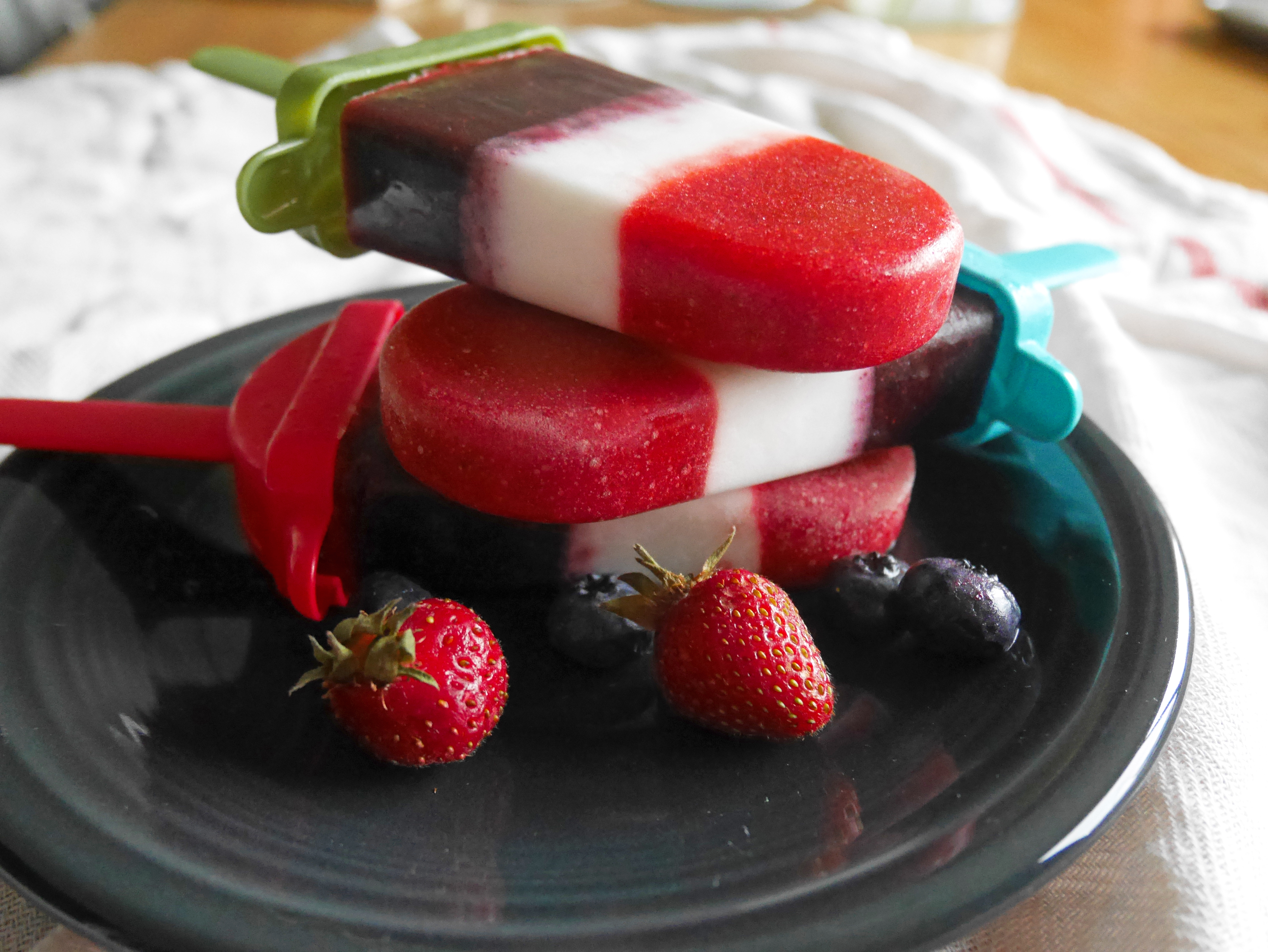 Red, White, and Blue Popsicles * Once in a Blue Spoon